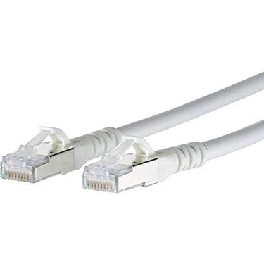 METZ Connect 1308451088-E RJ45 Netzwerkkabel, Patchkabel CAT 6a S/FTP 1.00m Weiß mit Rastnasenschut im Sale